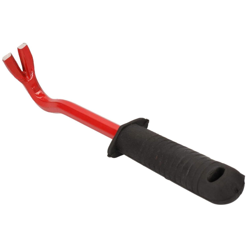 10'' Crow Wrecking Pry Bar Nail Jimmy Lever With Rubber Handle Remover