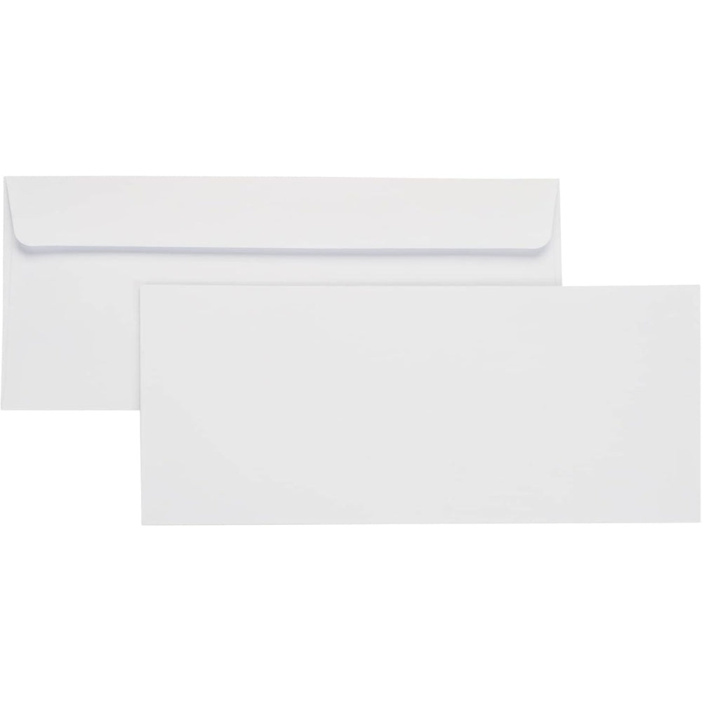 10 Pack Thickened #10 Business Letter Envelopes, 4-18 x 9-12 inches Gummed Seal Envelopes, Great for Greeting Cards, Business Mailing