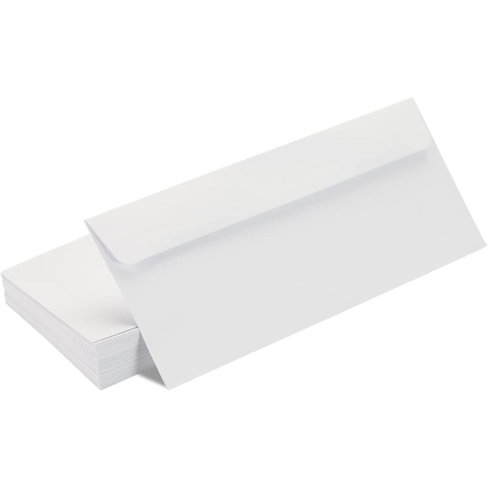 10 Pack Thickened #10 Business Letter Envelopes, 4-18 x 9-12 inches Gummed Seal Envelopes, Great for Greeting Cards, Business Mailing