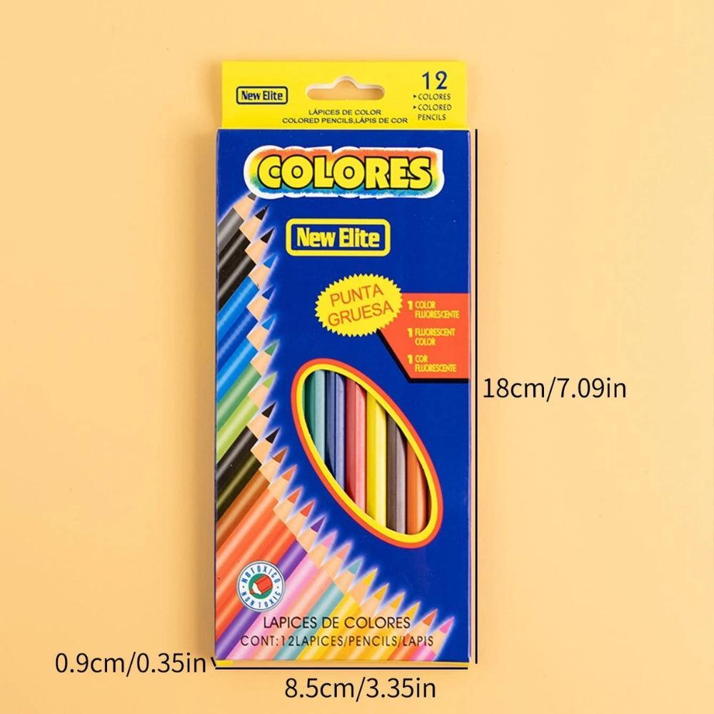12 Pieces Colored Pencils Bulk, Color Pencils Soft Core Coloring Pencils for Kids Students