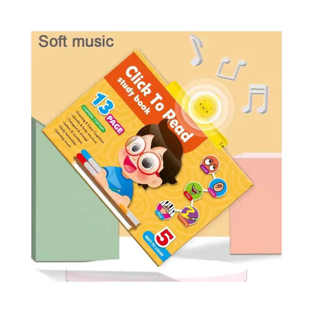 13 in 1 Kids Electronic Talking Poster Alphabet Wall Chart Interactive Click to Read Learning Books Toy for Early Education