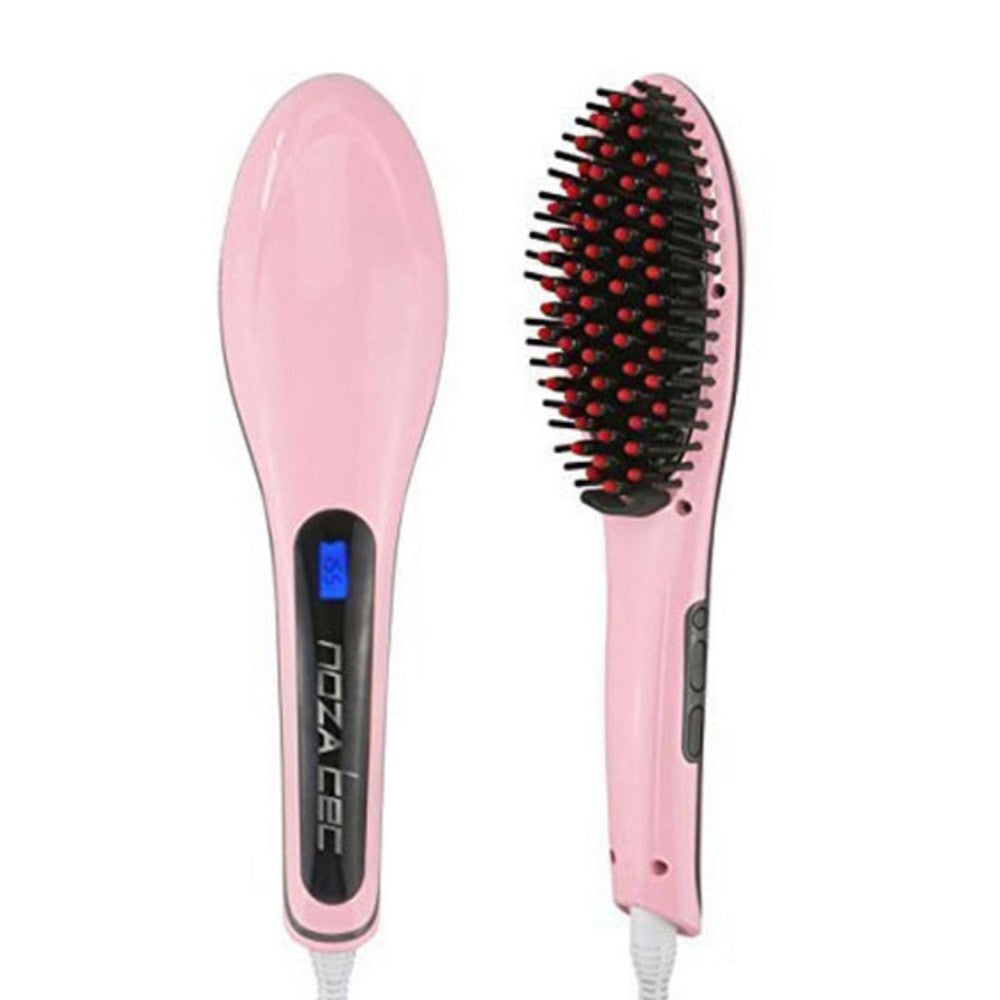 2 In 1 Hot Comb Hair Straightener Brush Hair Straightening Iron Multi Function