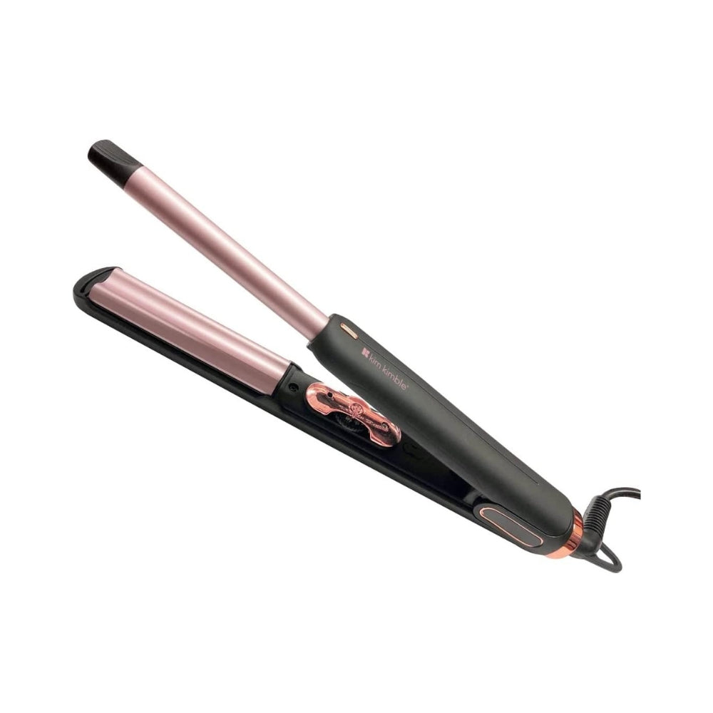 2 In 1 Hybrid Styler Curling & Straightening Hair Iron