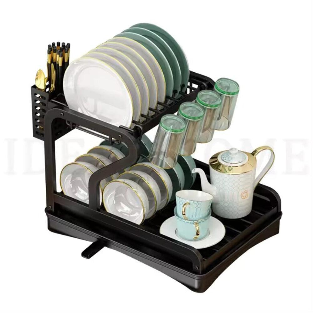 2-Tier Dish Racks for Kitchen Counter