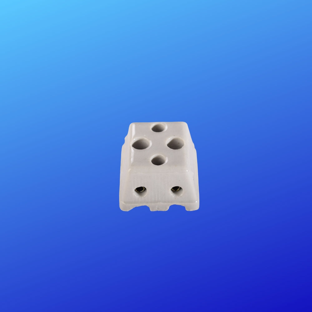 2 Way Ceramics Terminal Blocks,16A 240V High Temp Porcelain Ceramic Connectors for Electric Wire Cable