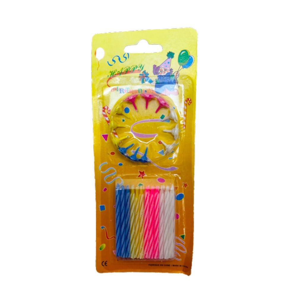 24-Piece Candles With Cake Stand