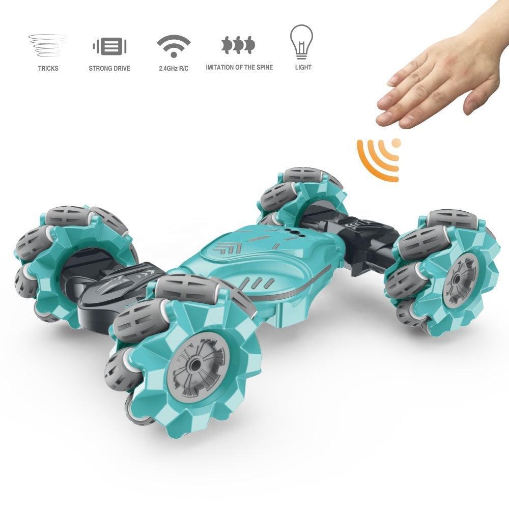 2.4G Wireless Control 9 Channels Hand Gesture Remote Control Stunt Car with Light Twist Car for Kids Outdoor Fun Action Vehicle