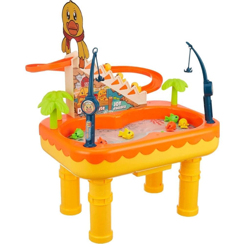 2in1 children's Magnetic fishing toy, Duck fishing table for kids Duck hunting toy
