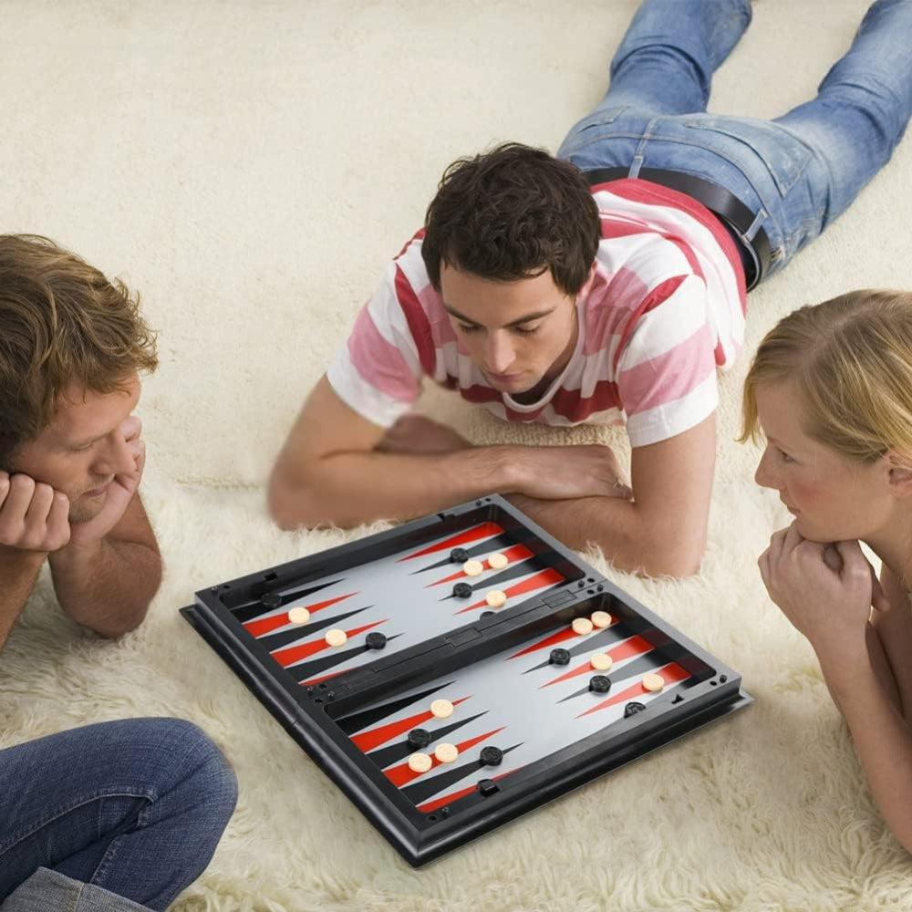 3 In 1 Chess Checkers And Backgammon