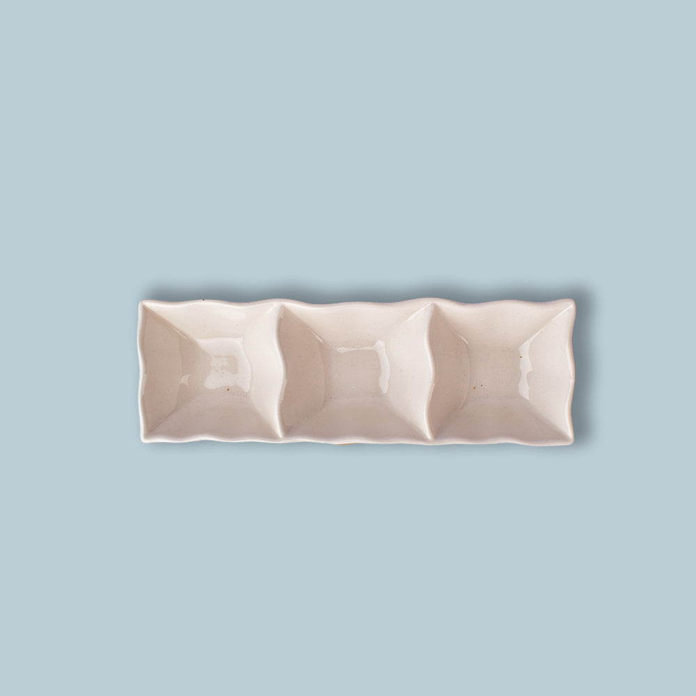 3 Rectangular shaped Bowls 20x7cm