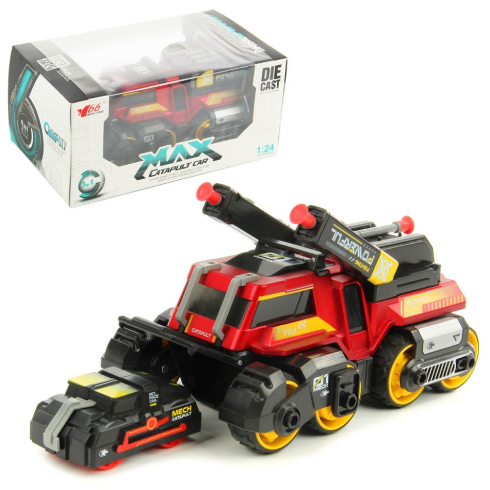 3 in 1 Car With Launcher 25x15x12 cm