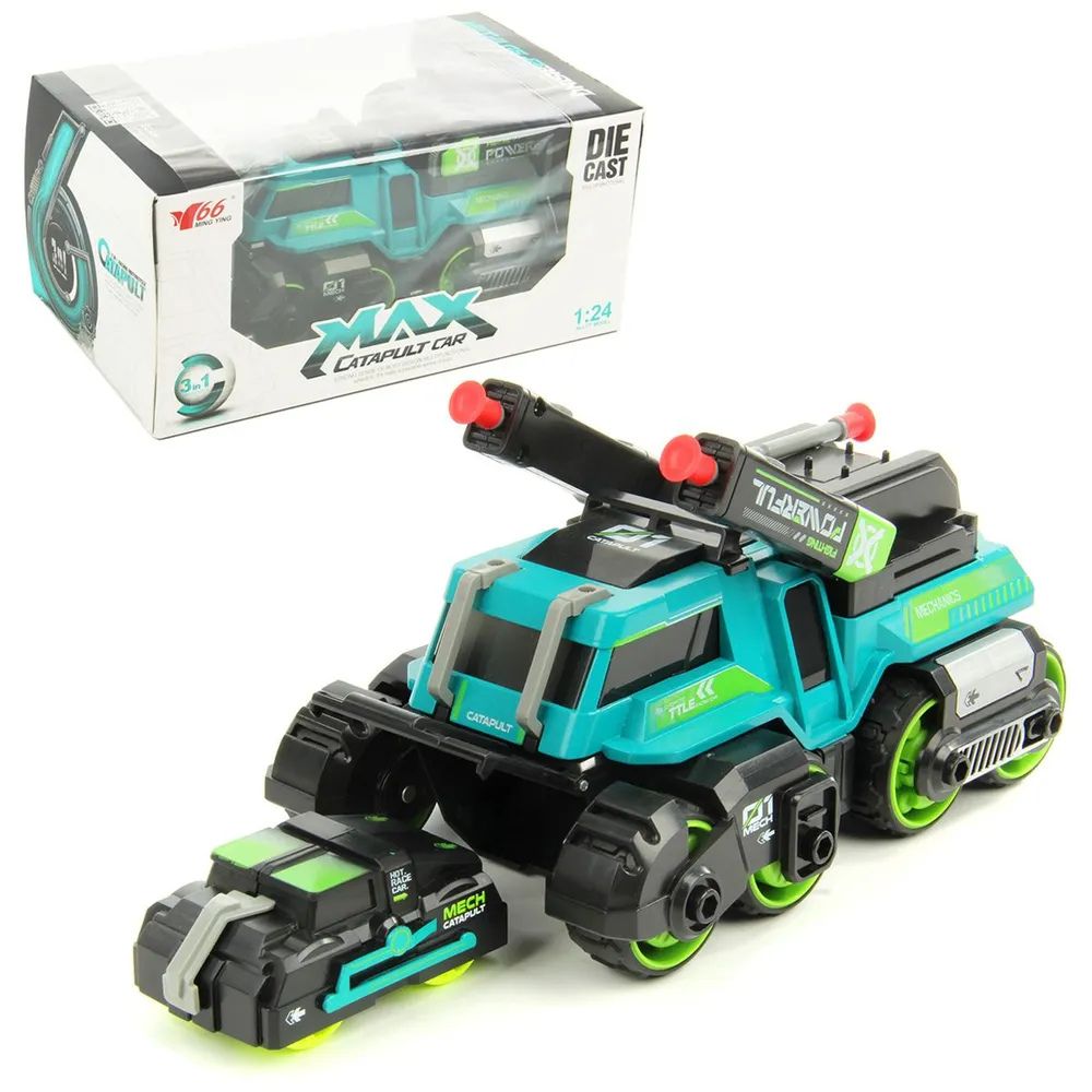 3 in 1 Car With Launcher 25x15x12 cm