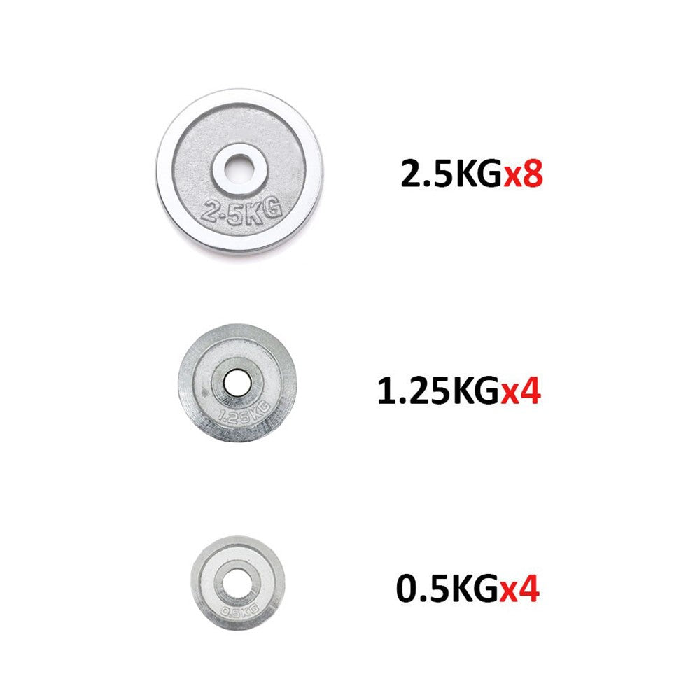 30 Kg Adjustable Dumbells Weights Quick Conversion Strong Connecting Nonslip