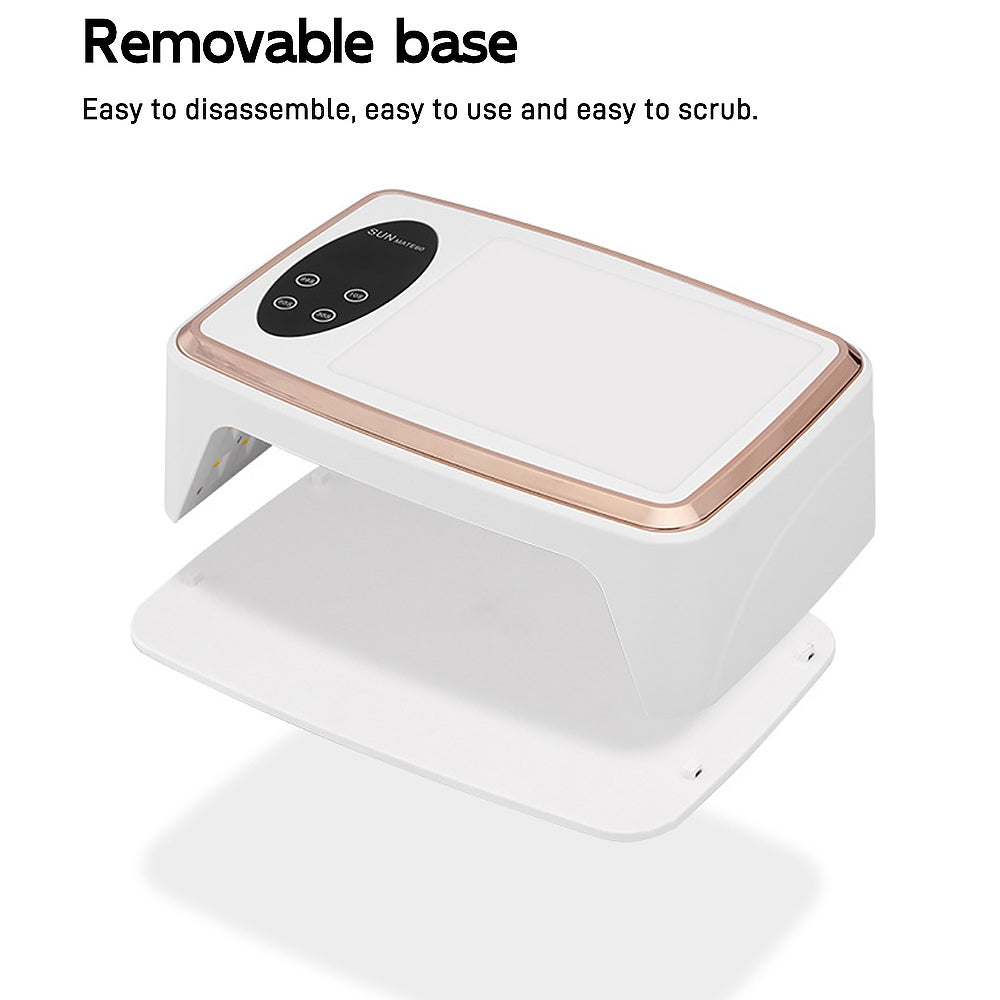 380W UV LED Dual Light Source Nail Lamp Intelligent Induction Timed Feature Special Light Therapy Machine for Home Use Includes