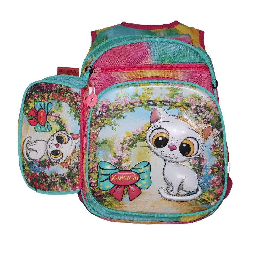 3D Cartoon Children School Bag Kindergarten - ( Cat )
