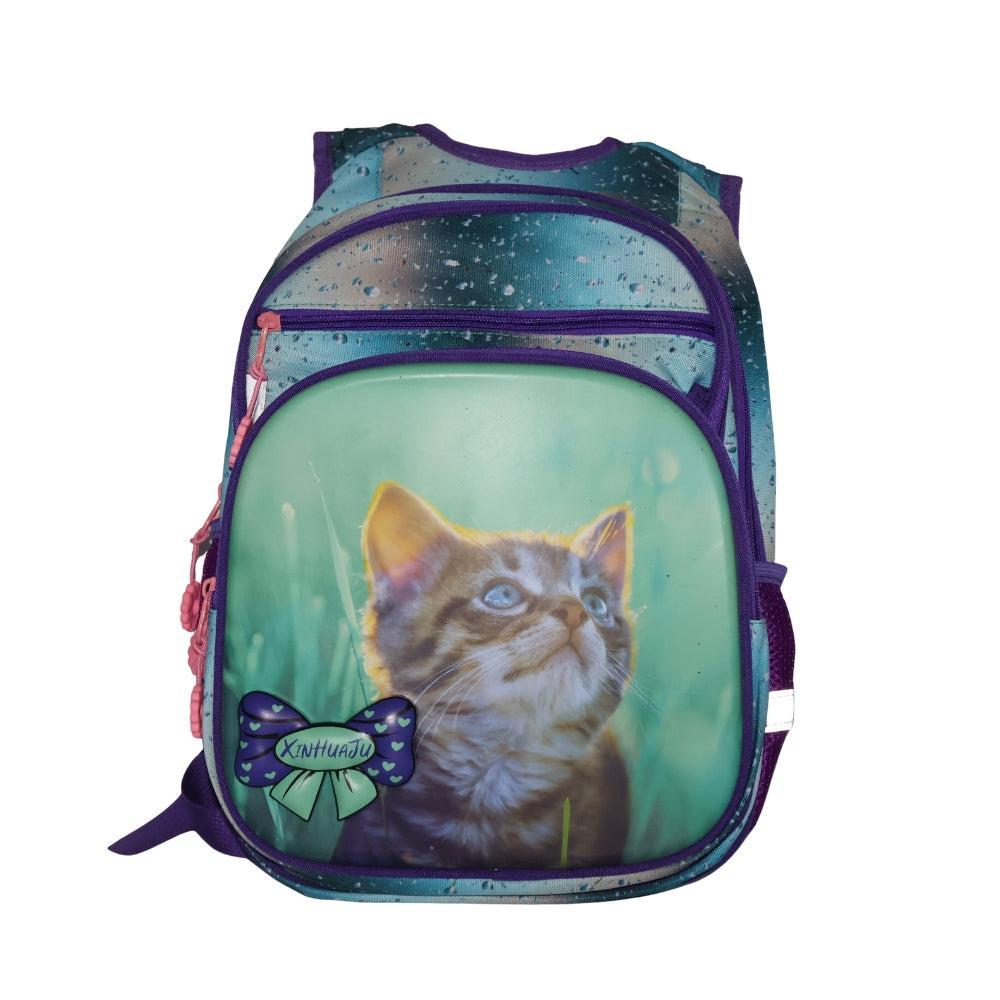 3D Cartoon Children School Bag Kindergarten - ( Cat )