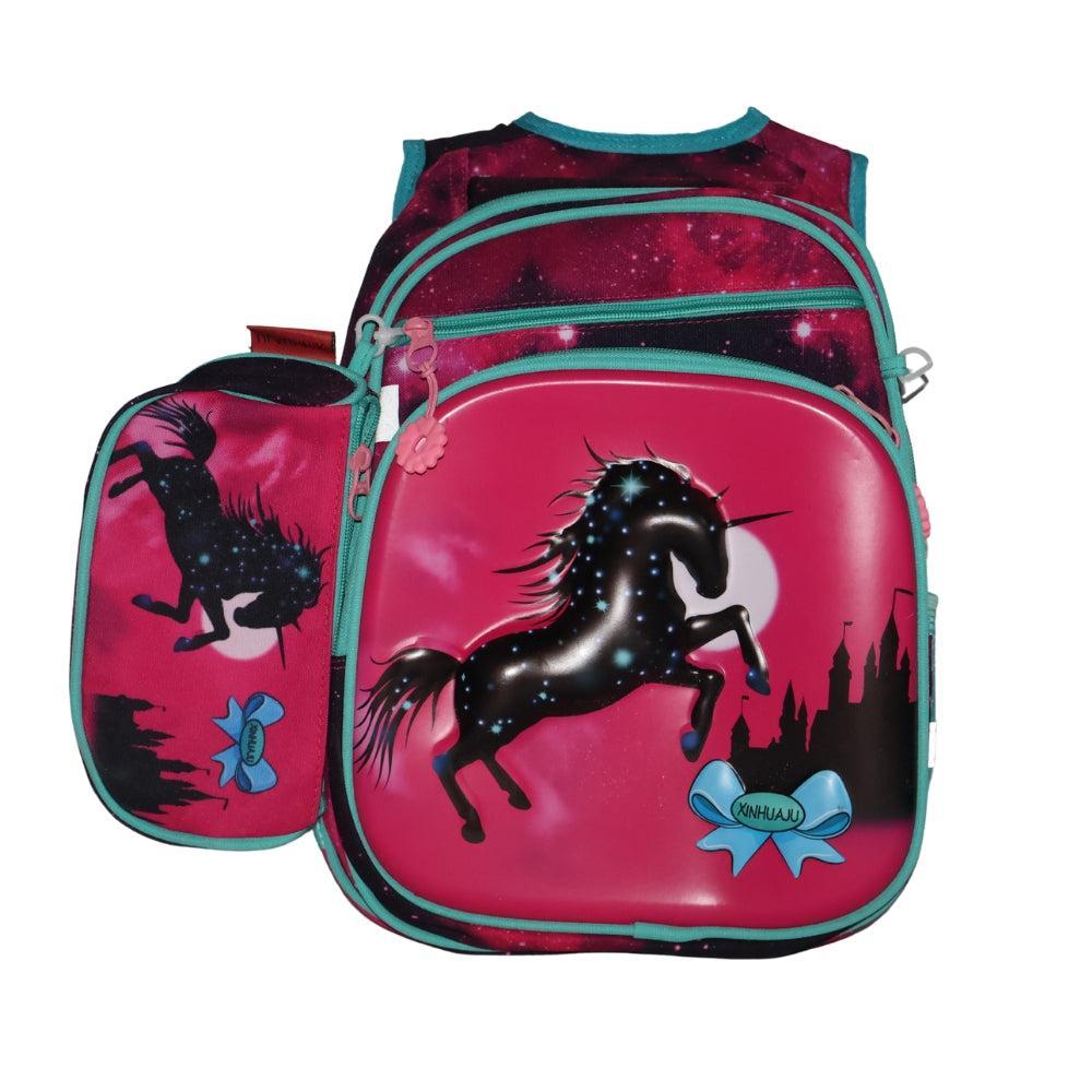 3D Cartoon Children School Bag Kindergarten - ( Hourse )