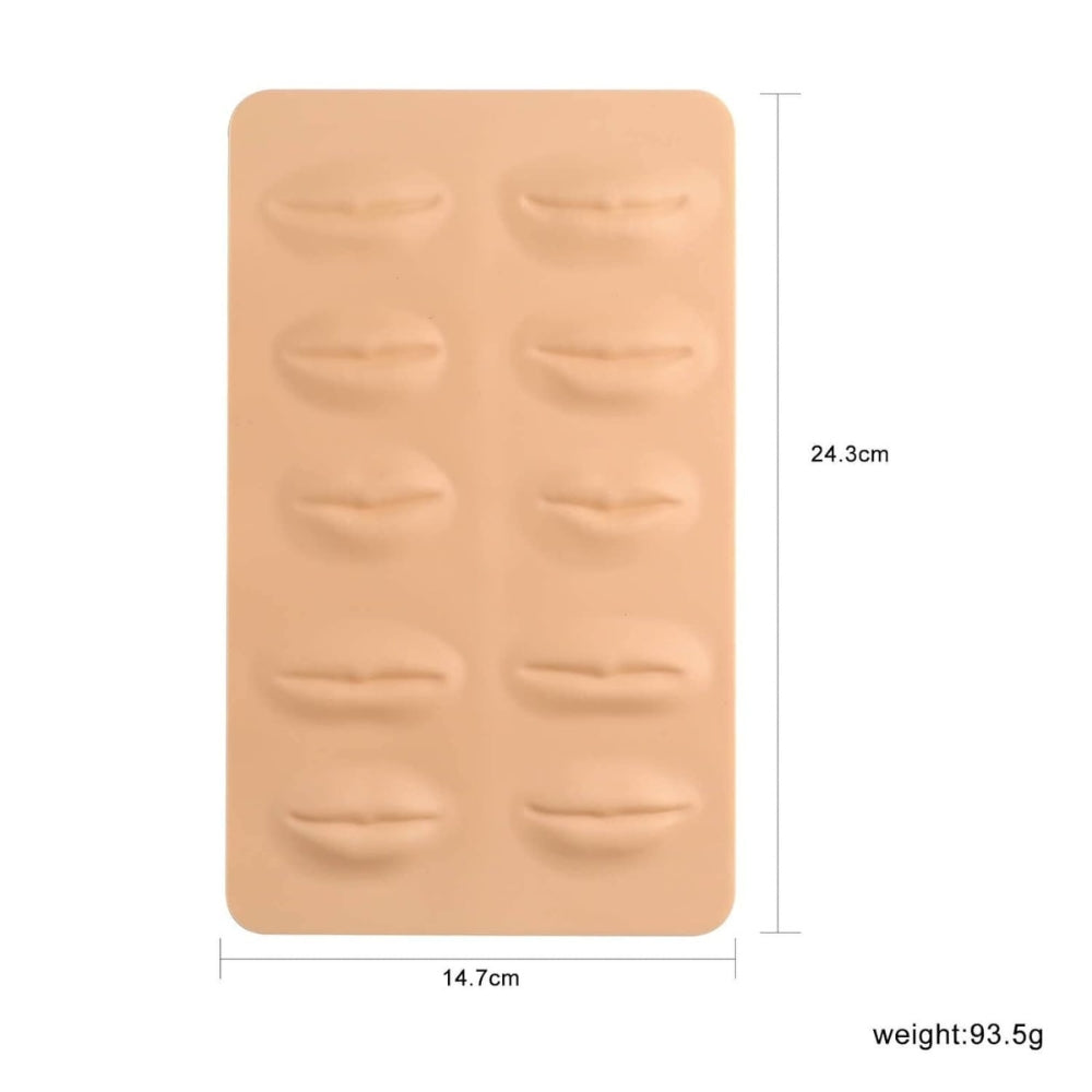 3D Silicone Permanent Makeup Tattoo Training Practice Fake Skin Blank Lips For Microblading Tattoo Machine Beginner