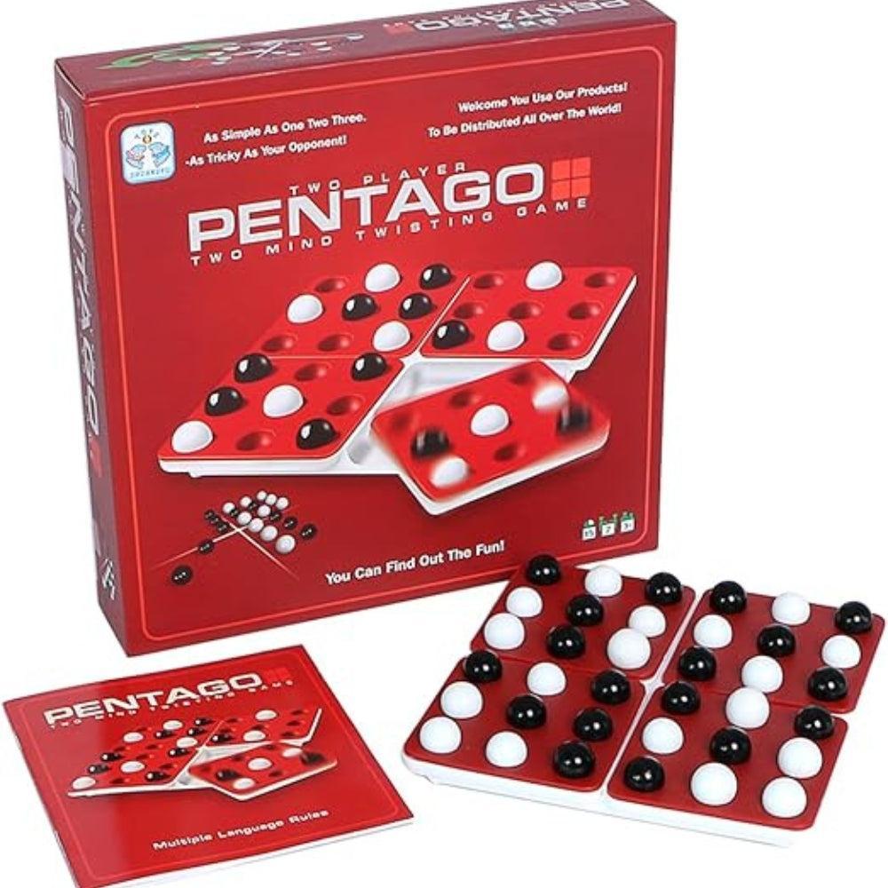 3D Wooden Cube Brain Teaser Puzzle (Pentago Game)