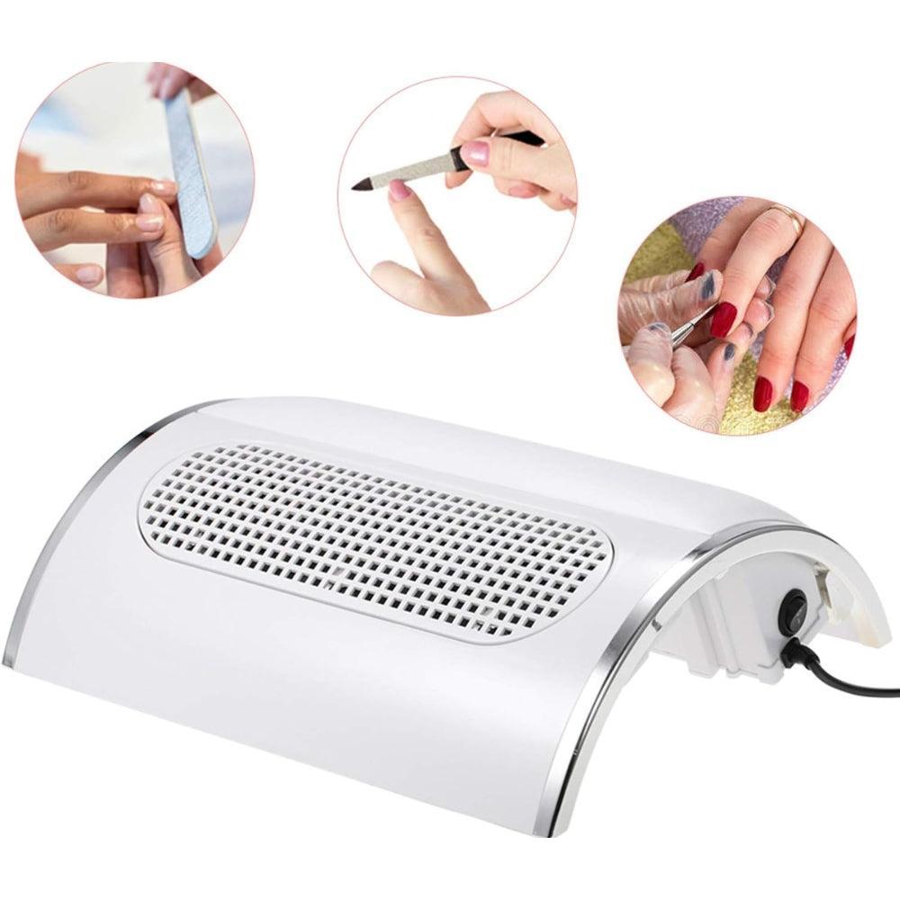 40W Table Vacuum Cleaner for Professional Manicure, Nail Dust Collector, Cleaning Tool for Nail Art with 3 Fans