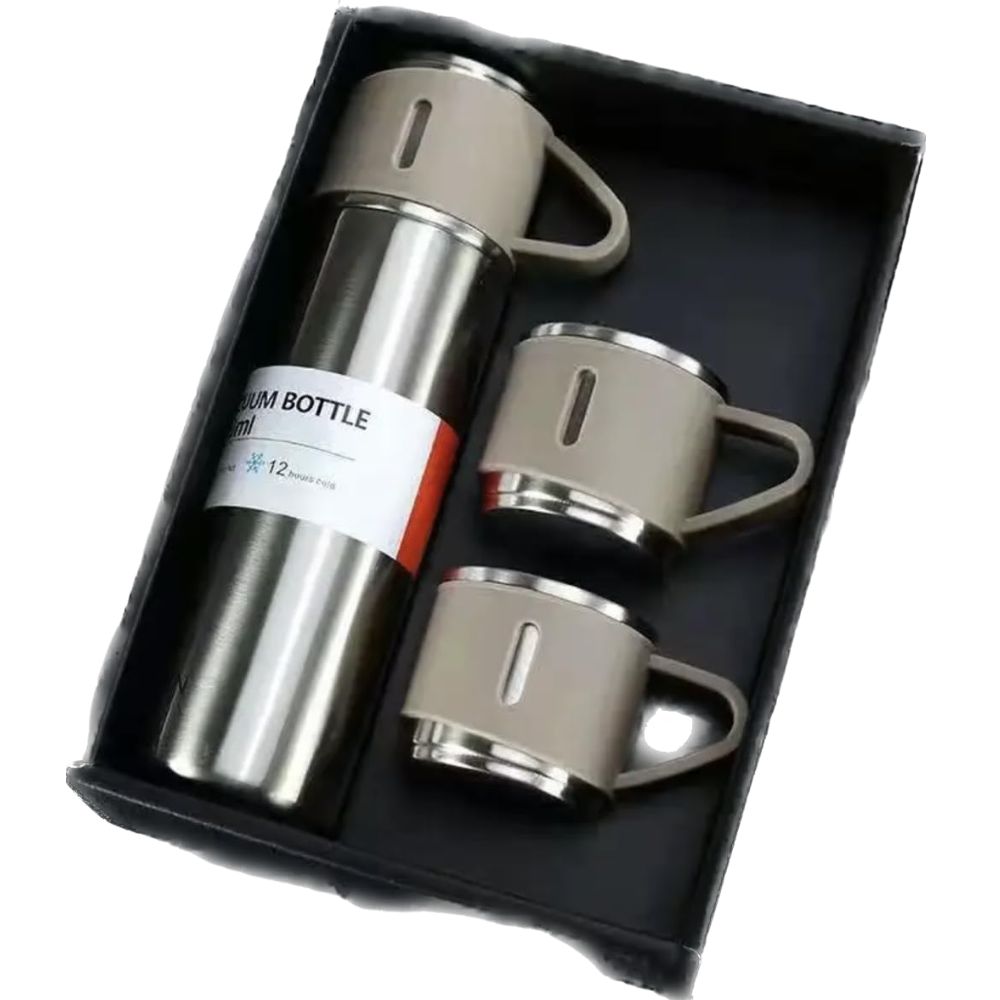 500Ml (16.9) 304 Stainless Steel Thermos Vacuum Flask with 2 Cup (Set)