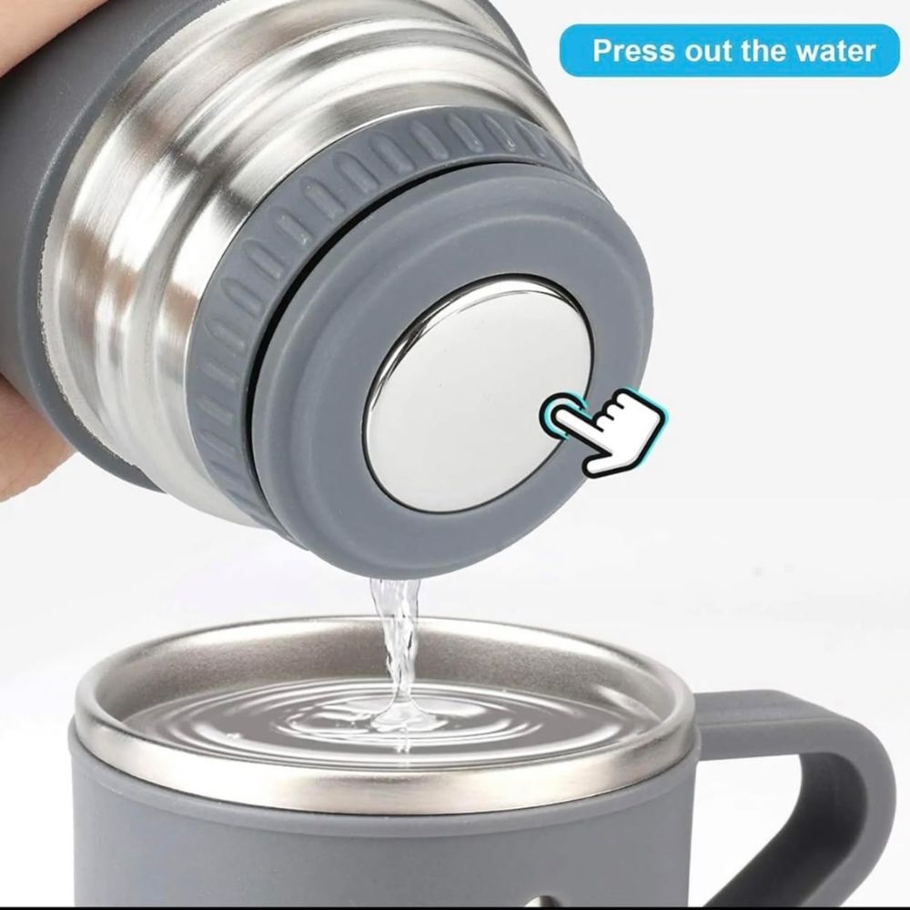 500Ml (16.9) 304 Stainless Steel Thermos Vacuum Flask with 2 Cup (Set)