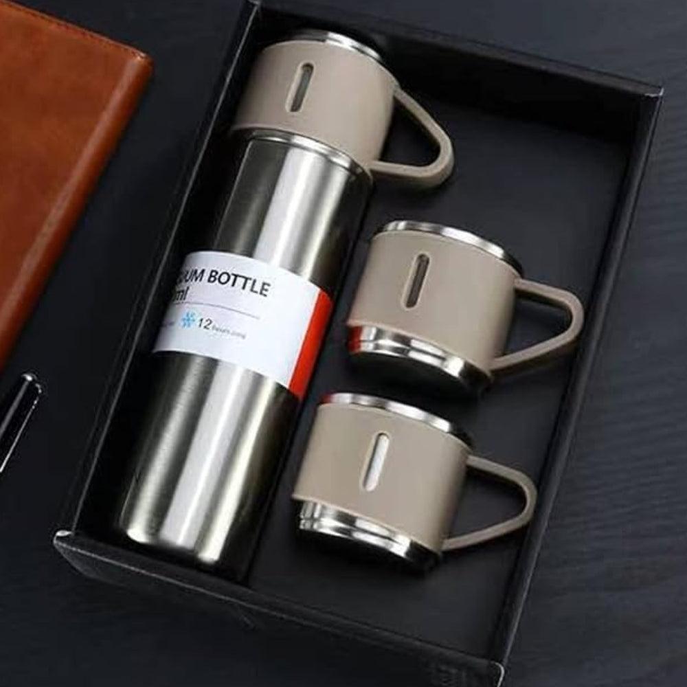 500Ml (16.9) 304 Stainless Steel Thermos Vacuum Flask with 2 Cup (Set)