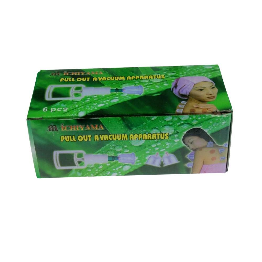 6 Cups Pump Vacuum Cupping Acupuncture Hijama Chinese Therapy Treatment Suction
