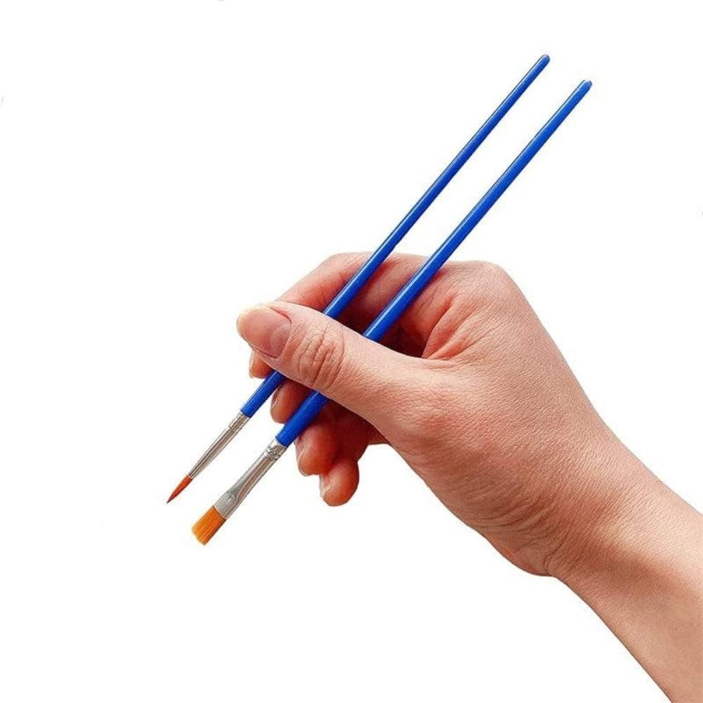 6 Pieces Set of Brushes Short-Handled Oil Brush Oil Acrylic Watercolor Detail Painting