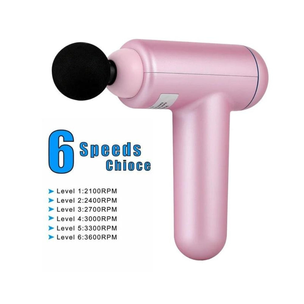 6 Speed Massage Gun Deep Tissue Percussion Massager Muscle Vibrater Type-C