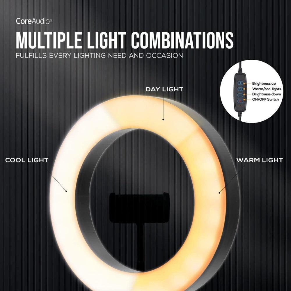 8" Selfie Ring Light with Phone Stand