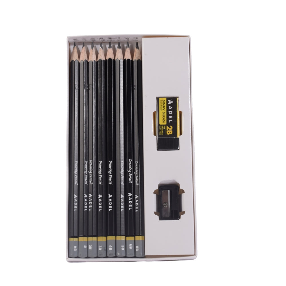 ADEL Graphite Sketch Set – 10 Pieces