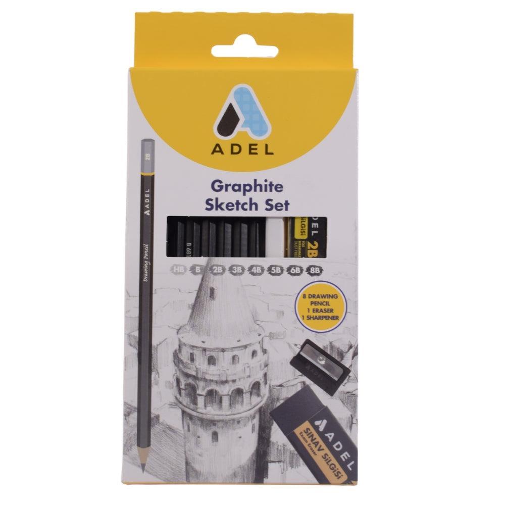ADEL Graphite Sketch Set – 10 Pieces