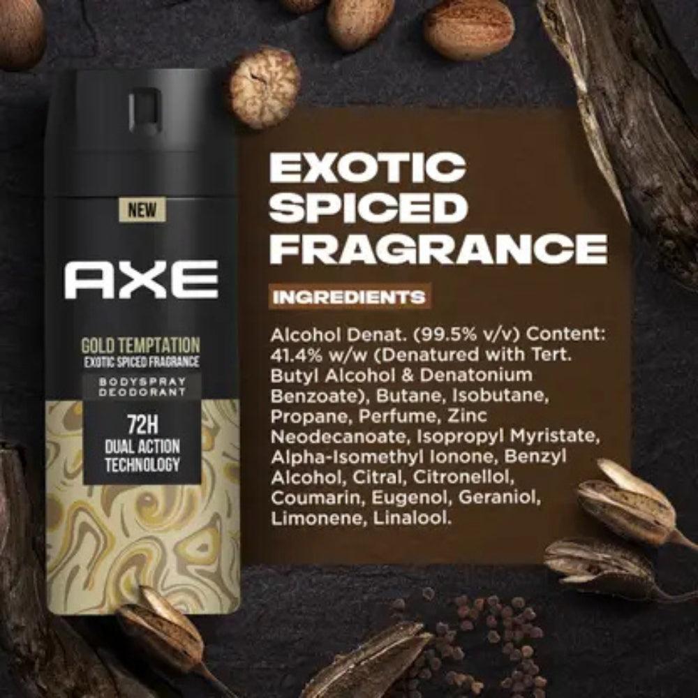 AXE Gold Temptation Long Lasting Deodorant Bodyspray For Men Body Spray - For Men (150 ml)
