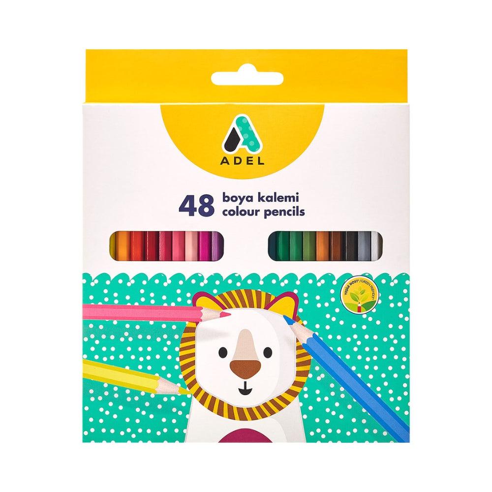 Adel 48 Color Long Colored Pencil Set