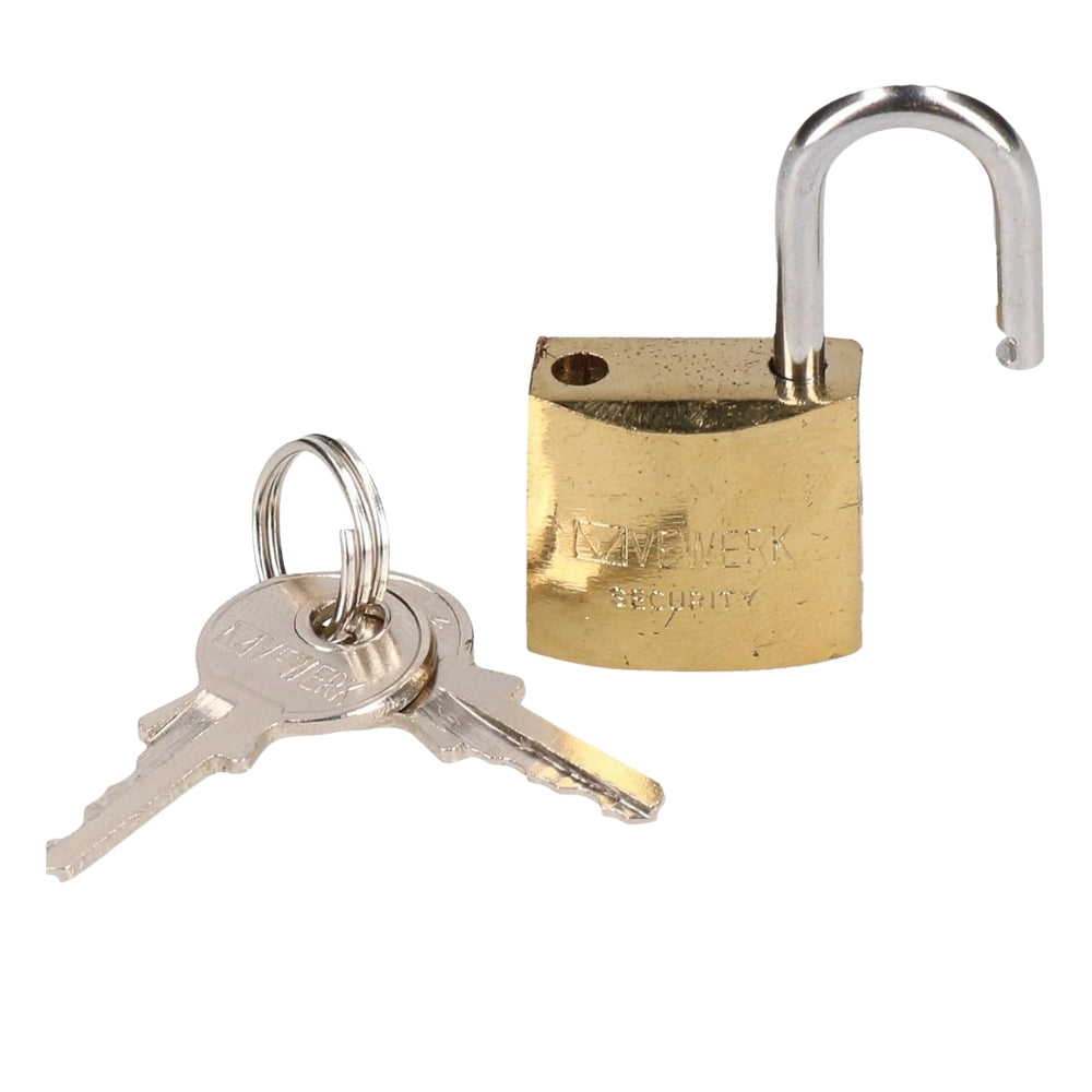 Aexit 20 mm (Home hardware) Dual Tone Metal Security Lock Padlock with 3 Key