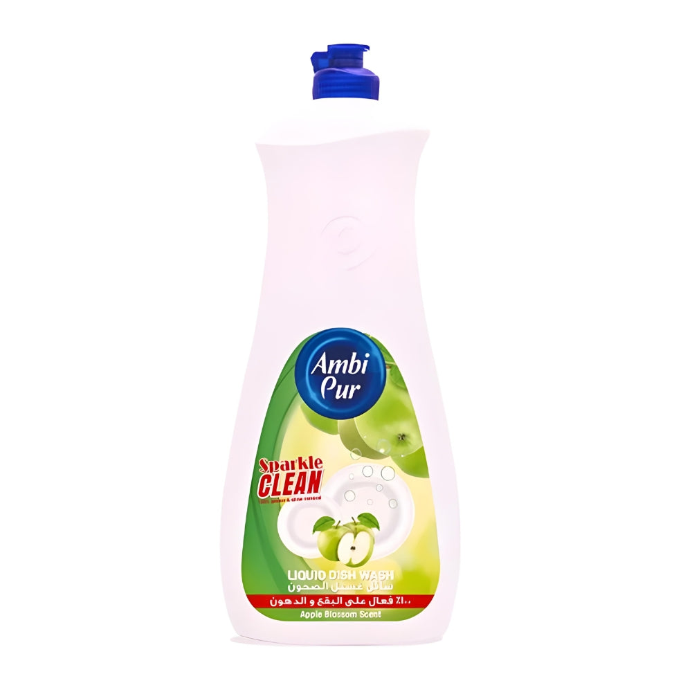 Ambi Pur Sparkle Clean Liquid Dish Wash Apple Blossom Scent 1L