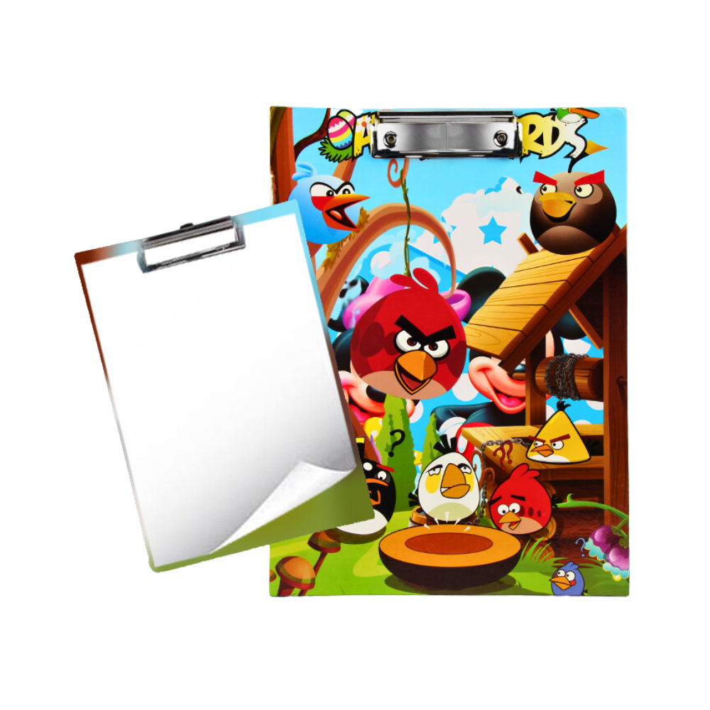 Angry Birds Cartoon Clipboard Exam Pad//Writing Pad A4