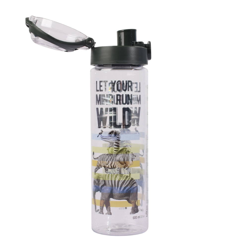 Animal Print Motivational Water Bottle – 6000ml (Green Lid)