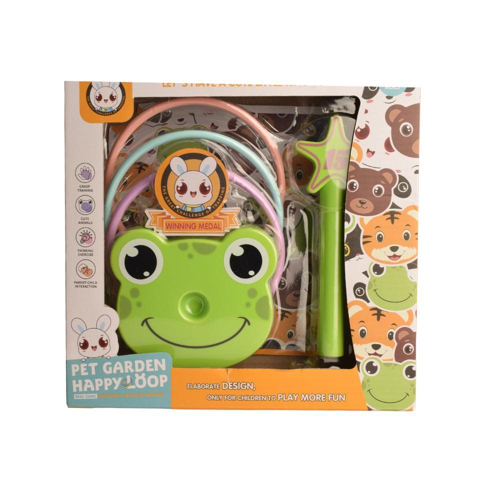 Animal Ring Toss Game - Family Rope Quoits Garden Game - Made of 100% Eco-Friendly Natural Wood - Plastic Free - Indoor & Outdoor Game for Toddler & Kids Ages 3+