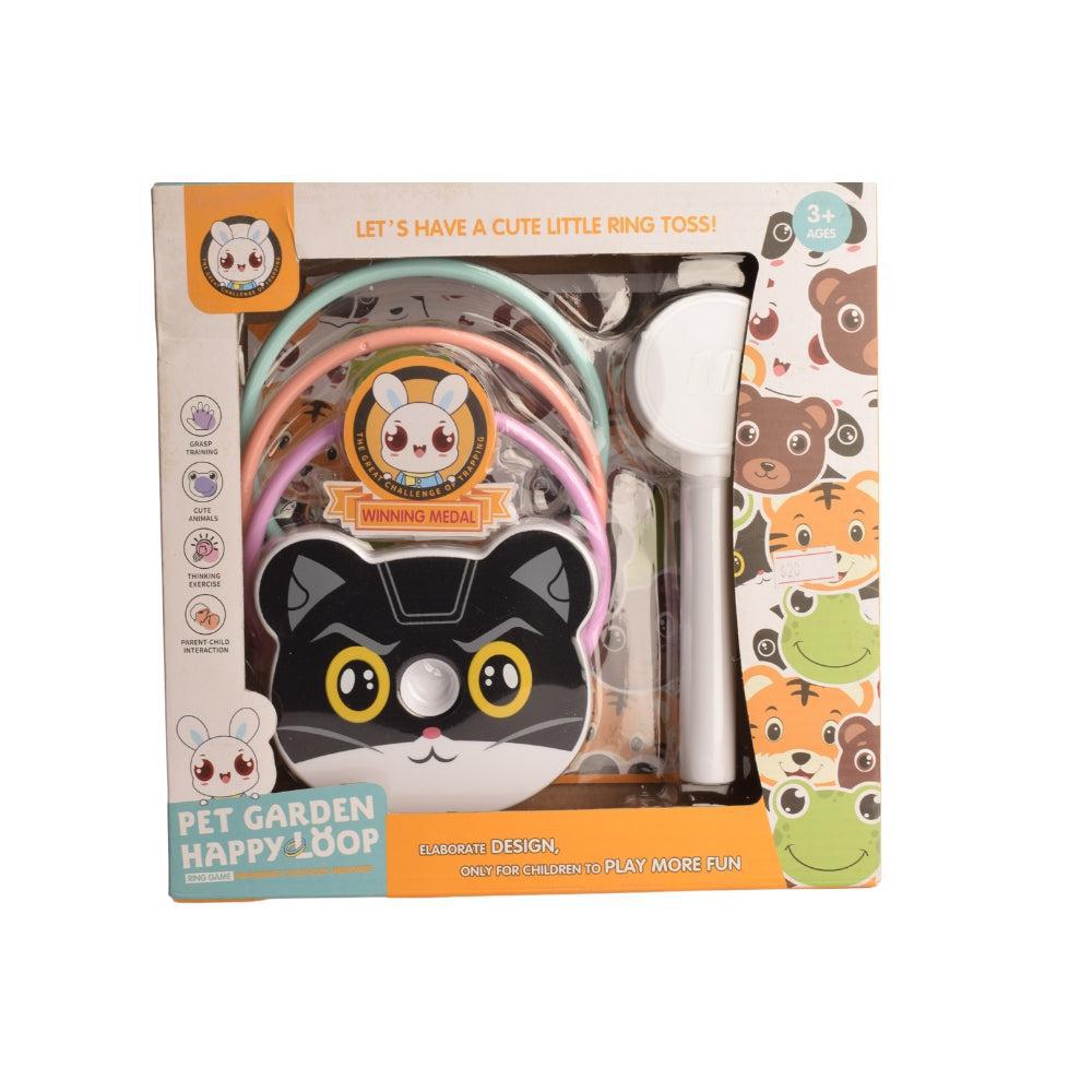 Animal Ring Toss Game - Family Rope Quoits Garden Game - Made of 100% Eco-Friendly Natural Wood - Plastic Free - Indoor & Outdoor Game for Toddler & Kids Ages 3+