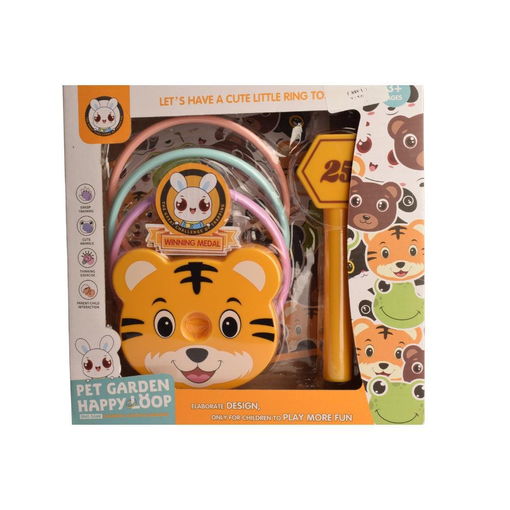 Animal Ring Toss Game - Family Rope Quoits Garden Game - Made of 100% Eco-Friendly Natural Wood - Plastic Free - Indoor & Outdoor Game for Toddler & Kids Ages 3+