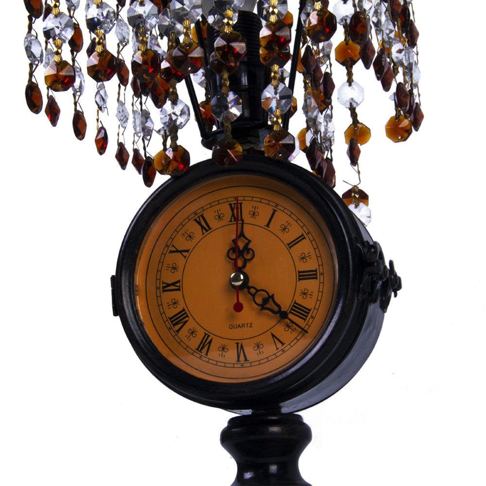 Antique Clock Globe Diamond Fringes