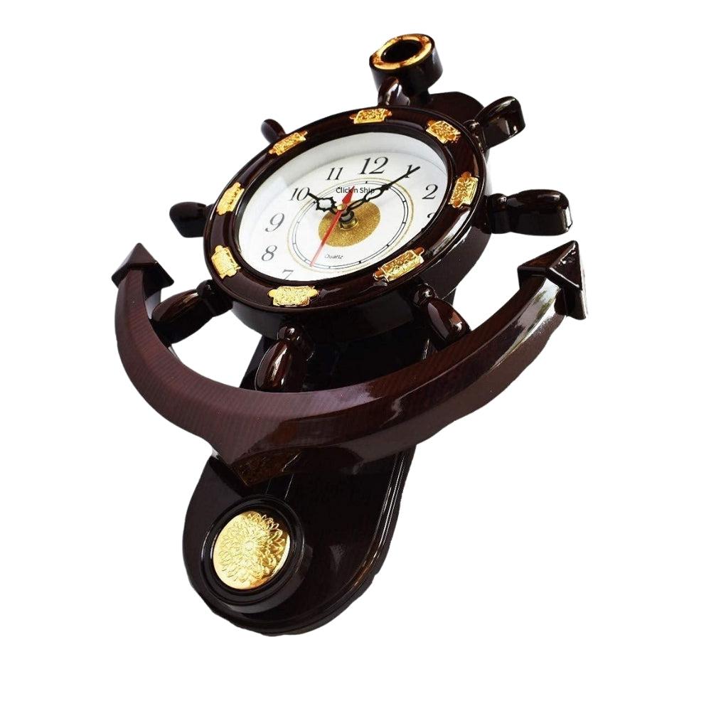 Antique Model Anchor Wall Clock