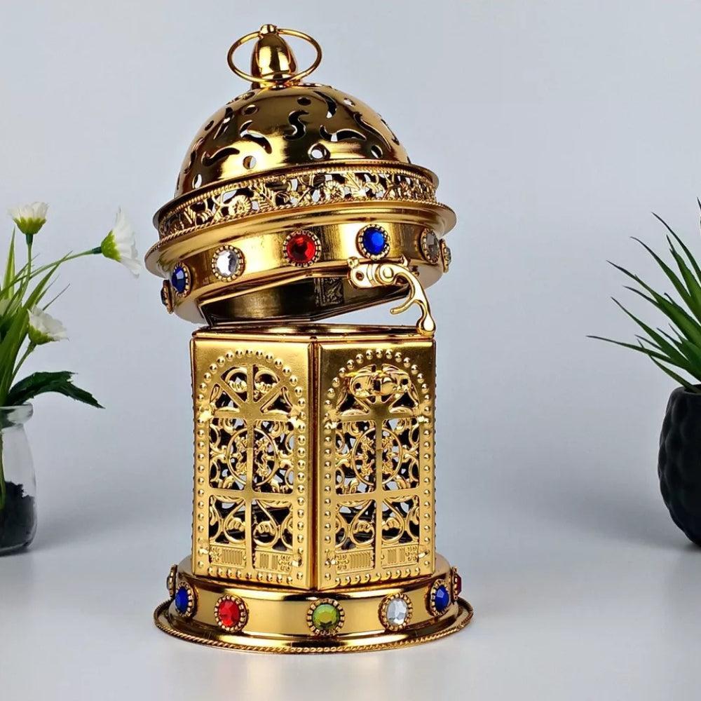 Arabian Incense Diffuser Bakhoor Oud Burner Bakur Metal Mabkhara Home Decor Gift