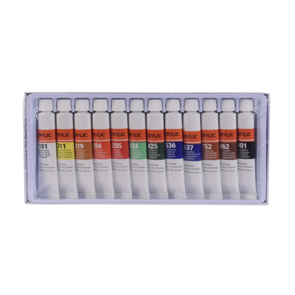 Art Acrylic Set 12Pcs For Painting