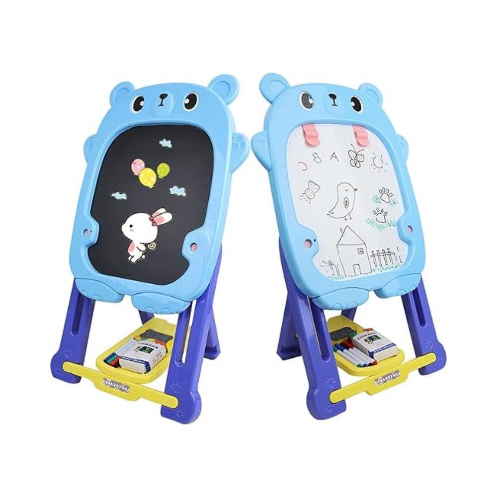 Art Easel for Kids, Double Sided Art Drawing Board with Board for Whiteboard, Toddler Easel with Painting Accessories for Boys and Girls