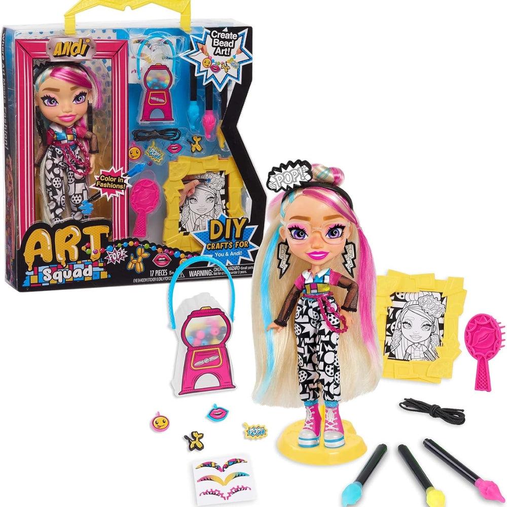 Art Squad Vannah 10 Inch Doll & Accessories With Diy Craft Painting Project, Kids Toys For Ages 3 Up By Just Play