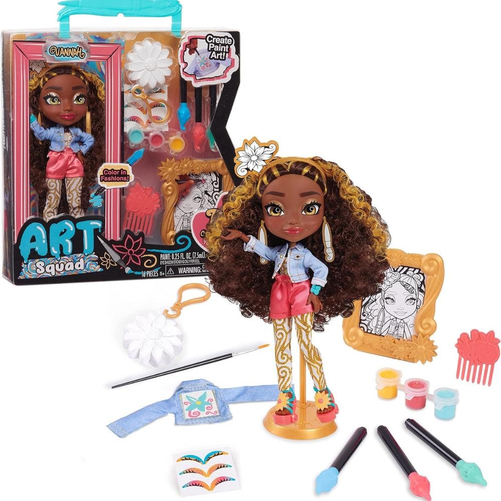 Art Squad Vannah 10 Inch Doll & Accessories With Diy Craft Painting Project, Kids Toys For Ages 3 Up By Just Play