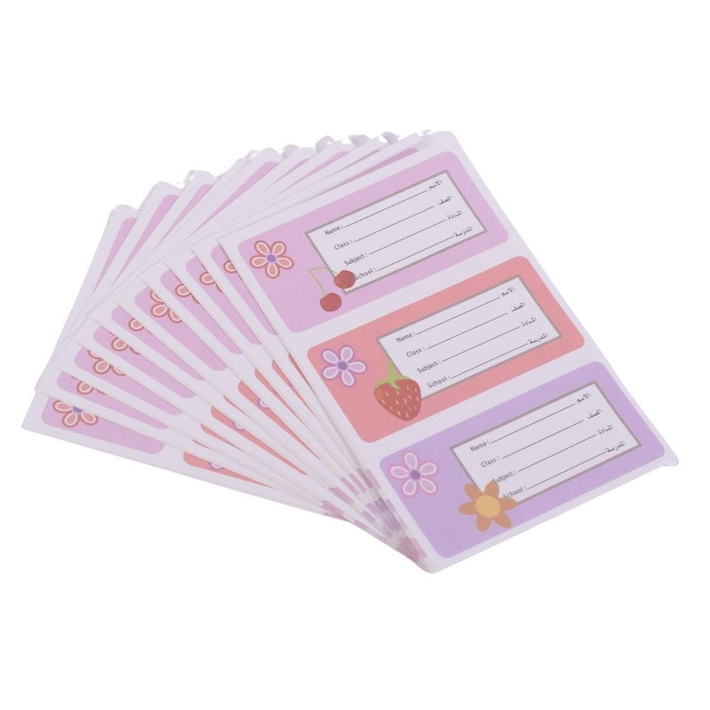 Assorted Adhesive Label Stickers for School Supplies